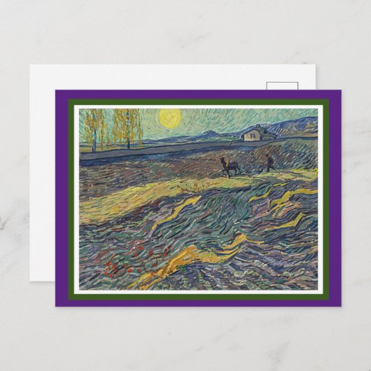 Laboureur dans un Champ, Van Gogh, Fine Art Briefkaart (Voorkant / Achterkant)