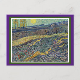 Laboureur dans un Champ, Van Gogh, Fine Art Briefkaart