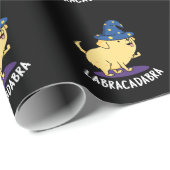 Labra-cadabra Funny Labrador Dog Pun Dark BG Cadeaupapier (Rol Hoek)
