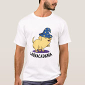 Labra-cadabra Grappige labrador hondenwoordspeling T-shirt (Voorkant)