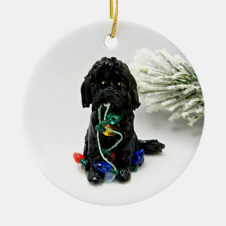 Labra Doodle Golden Doodle Dog kerstversiering Keramisch Ornament