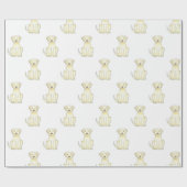 Labrabor Retriever Dog Gift Wrapping Paper Cadeaupapier (Vlak)