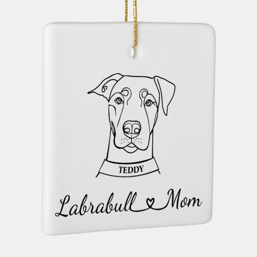 Labrabull mama keramisch ornament (Rechts)