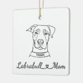 Labrabull mama keramisch ornament (Links)