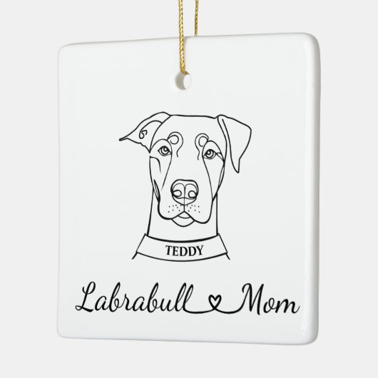 Labrabull mama keramisch ornament (Links)