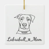 Labrabull mama keramisch ornament (Achterkant)