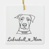 Labrabull mama keramisch ornament (Voorkant)