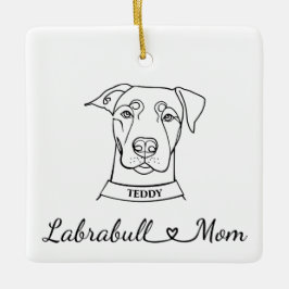 Labrabull mama keramisch ornament