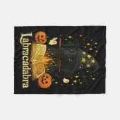 Labracadabra Zwarte Labradors Heksenmeester Hallow Fleece Deken (Voorkant (Horizontaal))
