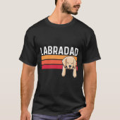 Labradad labrador dog dad mannen yellow lab eigena t-shirt (Voorkant)