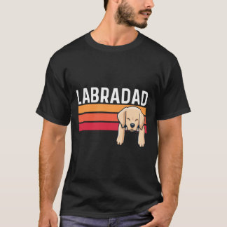 Labradad labrador dog dad mannen yellow lab eigena t-shirt