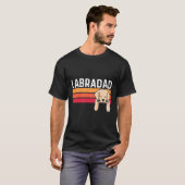 Labradad labrador dog dad mannen yellow lab eigena t-shirt (Voorkant volledig)