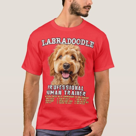 Labradle Professionele Trainer Labra Doodle modern T-shirt (Voorkant)