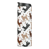 Labradoedle Botten en Paws Thermal Tumbler Thermosbeker (Geroteerd rechts)