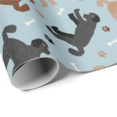 Labradoedle-Botten en poetswerkpapier Cadeaupapier (Rol Hoek)