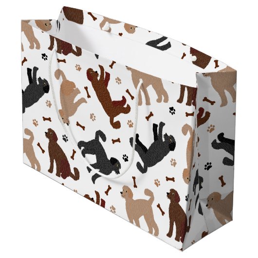 Labradoedle-Botten en -pokken Groot Cadeauzakje (Achterkant Gekanteld)