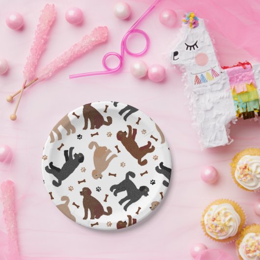 Labradoedle-Botten en -pokken Papieren Bordje (Feest)