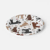 Labradoedle-Botten en -pokken Papieren Bordje (Gekanteld)