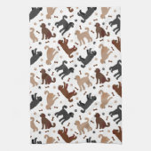 Labradoedle-Botten en -pokken Theedoek (Verticaal)