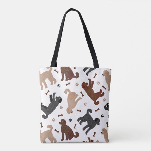 Labradoedle-Botten en -pokken Tote Bag (Achterkant)