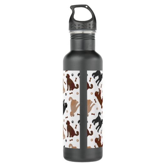 Labradoedle-Botten en -pokken Waterfles (Achterkant)