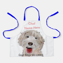 Labradoedle Cooking Chef (naam hier) Kinder Schort