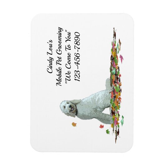 Labradoedle Dog in Leah Flexible Magnet Magneet (Verticaal)