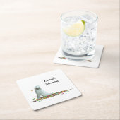 Labradoedle Dog in Leaves Paper Onderzetter (Insitu)