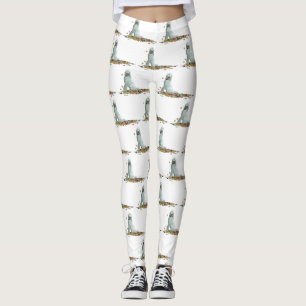 Labradoedle Dog in Leaves Women's Leggings