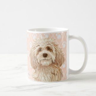 Labradoedle Dog Paintings / Labradoedle Love / Koffiemok
