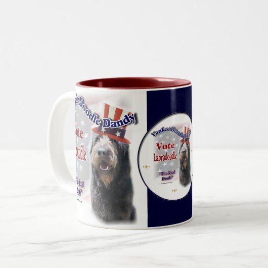 Labradoedle Gifts, Labradoodle Humor Mokken (Voorkant links)
