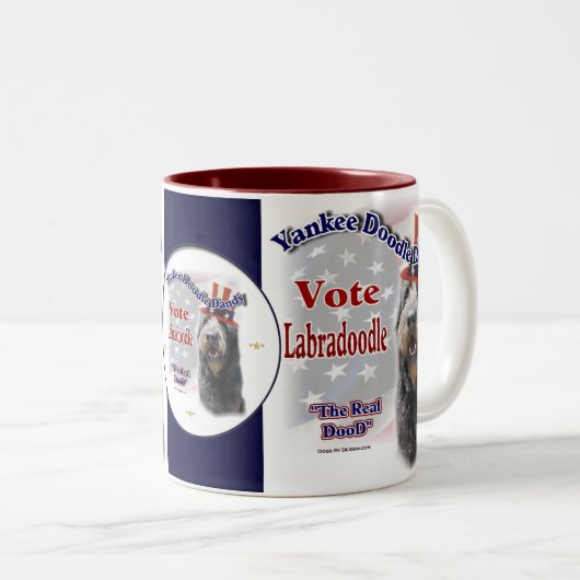 Labradoedle Gifts, Labradoodle Humor Mokken (Voorkant rechts)