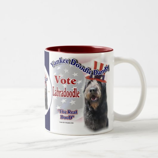 Labradoedle Gifts, Labradoodle Humor Mokken (Rechts)