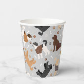 Labradoedle/Goldendoedle Botten en Paws Paper Cu Papieren Bekers (Achterkant)