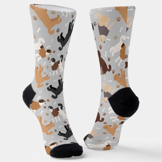 Labradoedle/Goldendoedle Botten en Paws Socks Sokken (Gebogen)