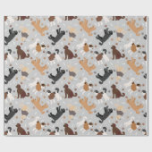 Labradoedle/Goldendoedle Botten en Paws Wrapping Cadeaupapier (Vlak)