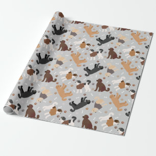 Labradoedle/Goldendoedle Botten en Paws Wrapping Cadeaupapier