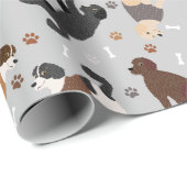 Labradoedle/Goldendoedle Botten en Paws Wrapping Cadeaupapier (Rol Hoek)