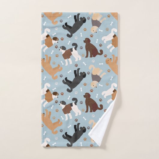Labradoedle/Goldendoedle Botten en pokken Bad Handdoek (Handdoek)