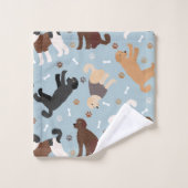 Labradoedle/Goldendoedle Botten en pokken Bad Handdoek (Wasdoekje)