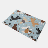 Labradoedle/Goldendoedle Botten en pokken Deurmat (Schuin)