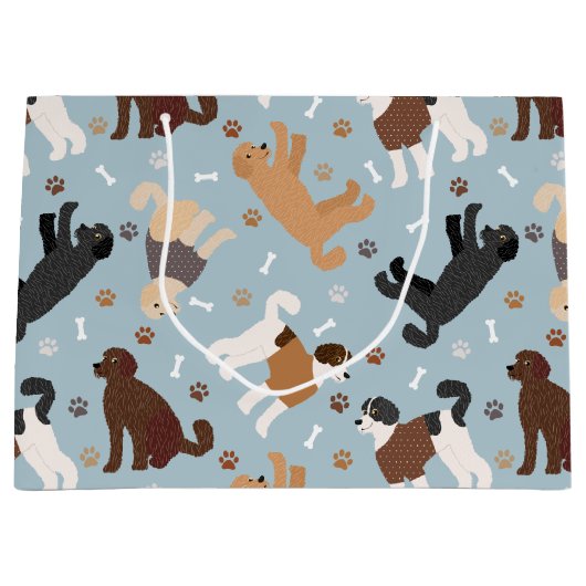 Labradoedle/Goldendoedle Botten en pokken Groot Cadeauzakje (Voorkant)