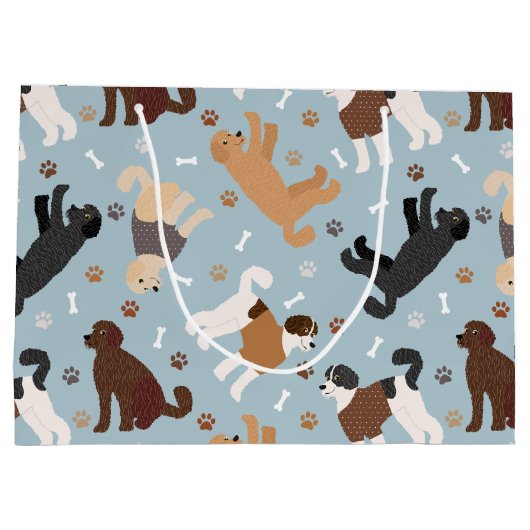 Labradoedle/Goldendoedle Botten en pokken Groot Cadeauzakje (Achterkant)