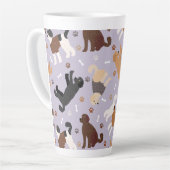 Labradoedle/Goldendoedle Botten en pokken Latte Mok (Linkerhoek)