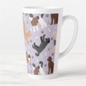 Labradoedle/Goldendoedle Botten en pokken Latte Mok (Rechts)