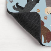 Labradoedle/Goldendoedle Botten en pokken Muismat (Hoek)