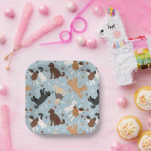 Labradoedle/Goldendoedle Botten en pokken Papieren Bordje (Feest)