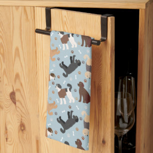 Labradoedle/Goldendoedle Botten en pokken Theedoek