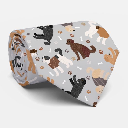 Labradoedle/Goldendoedle Botten en Stropdas van po (Opgerold)