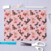 Labradoedle / Goldendoedle Valentijn Pattern Tissuepapier (Craft)